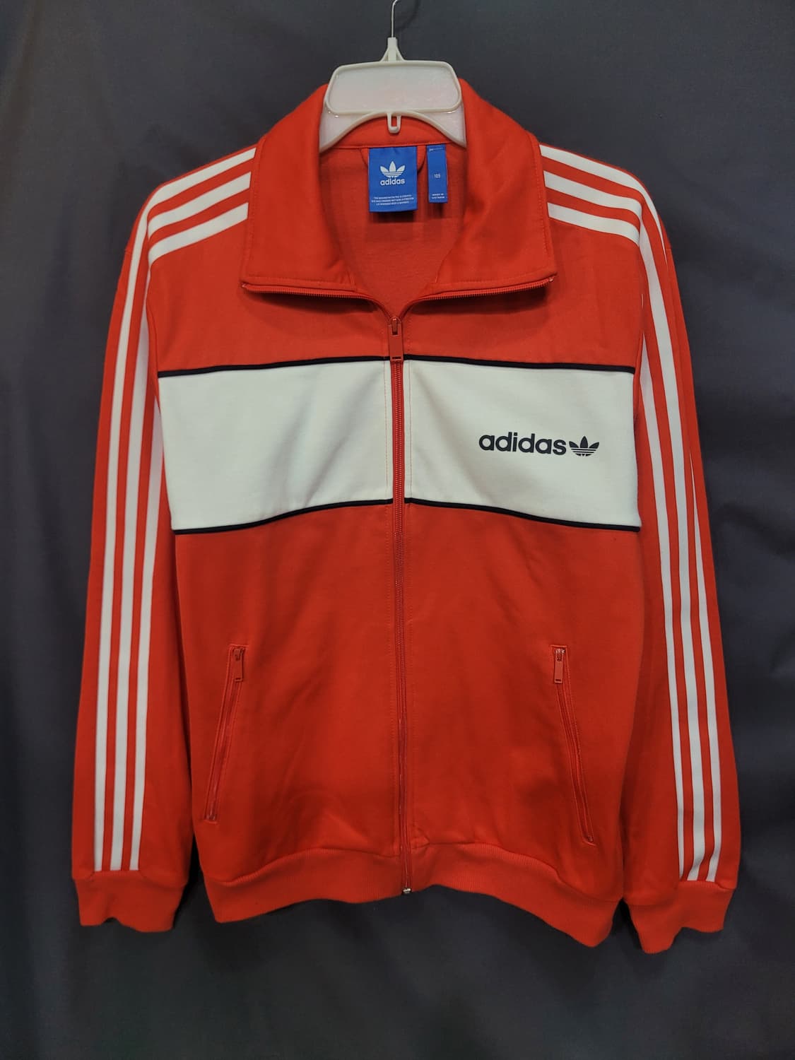 아디다스 불꽃 파이어버드 레터링 빨흰 트랙탑 져지  상품이미지1