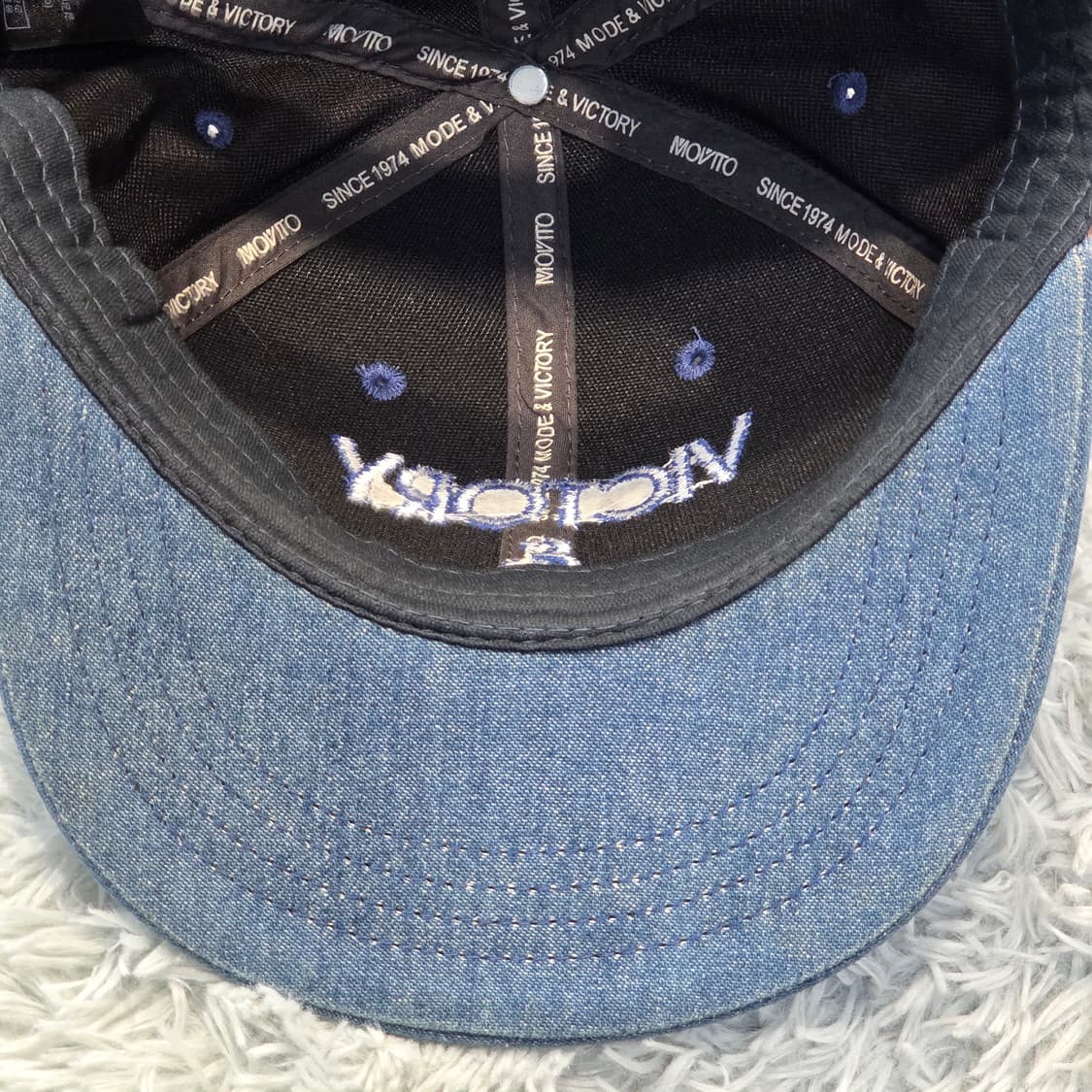 L7-7:모비토 빅토리 앤 모드 스웨이드 데님 볼캡56-59 상품이미지7