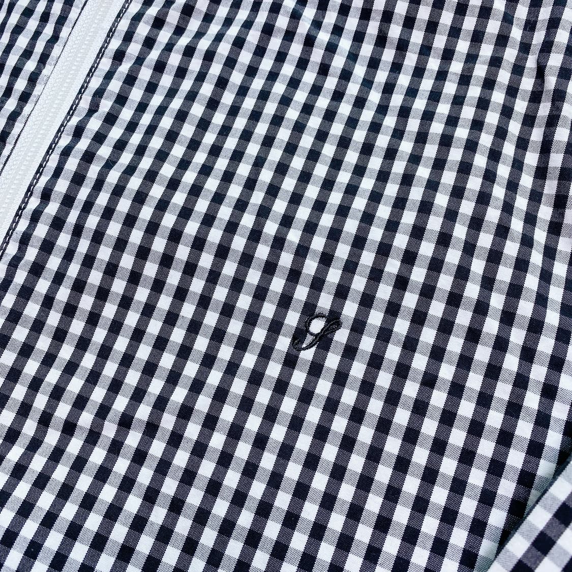 old supreme 슈프림 깅엄체크 블루종 자켓 (M) 상품이미지4