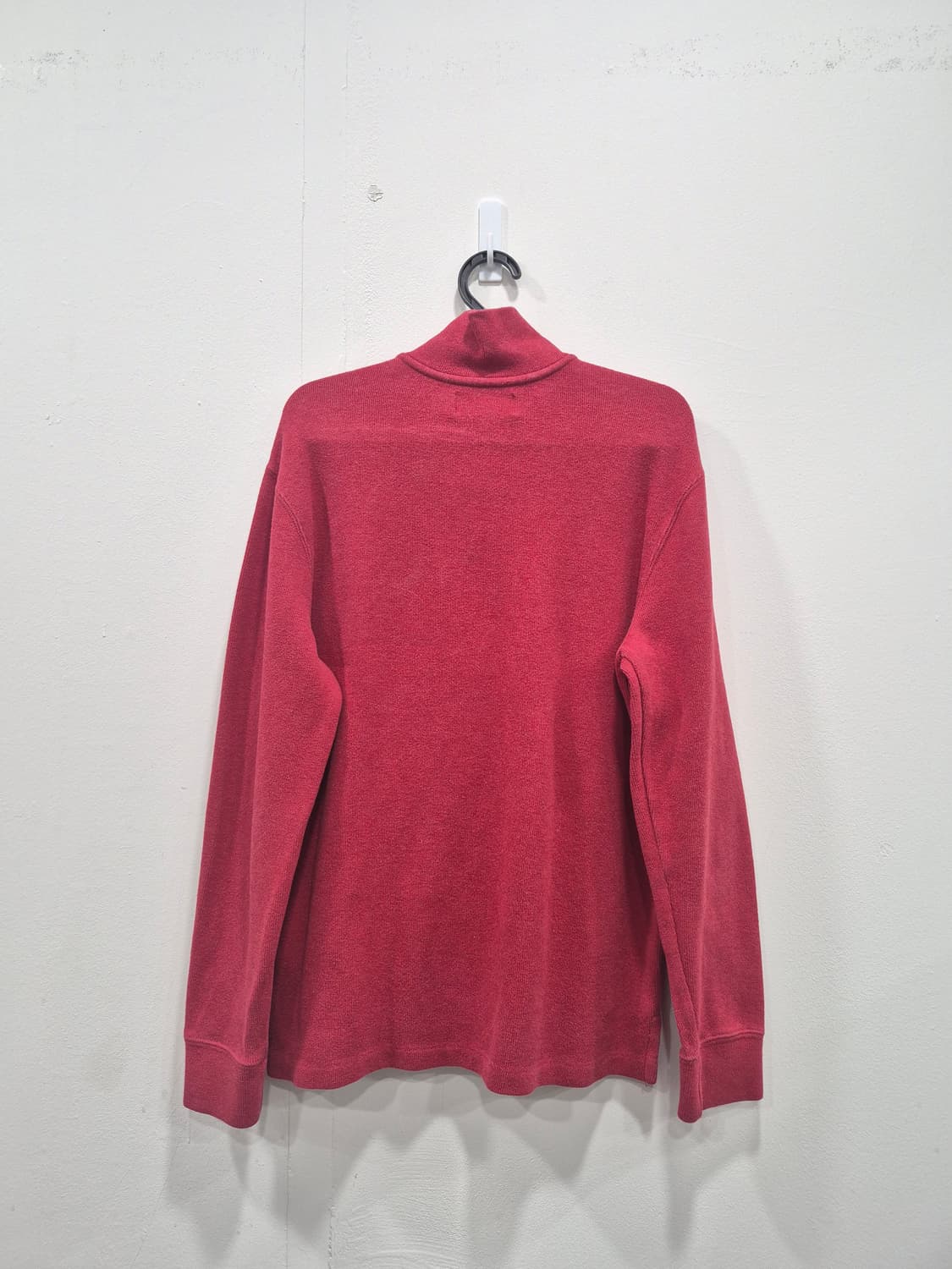 폴로랄프로렌 레드 하프 집업 코튼  맨투맨 남성 M사이즈 상품이미지3