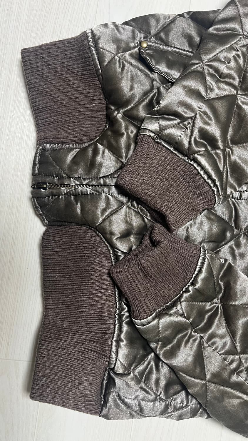 갸루깔 퀼팅 패딩 상품이미지4