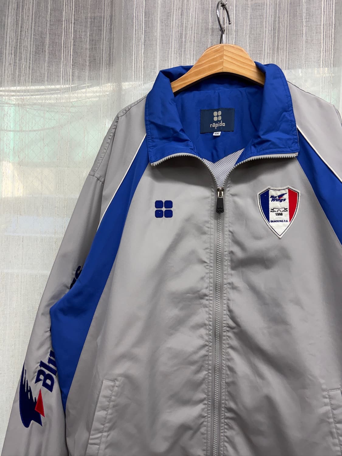 Rapido 수원 삼성 블루윙즈 축구단 빈티지 바람막이 자켓 상품이미지2