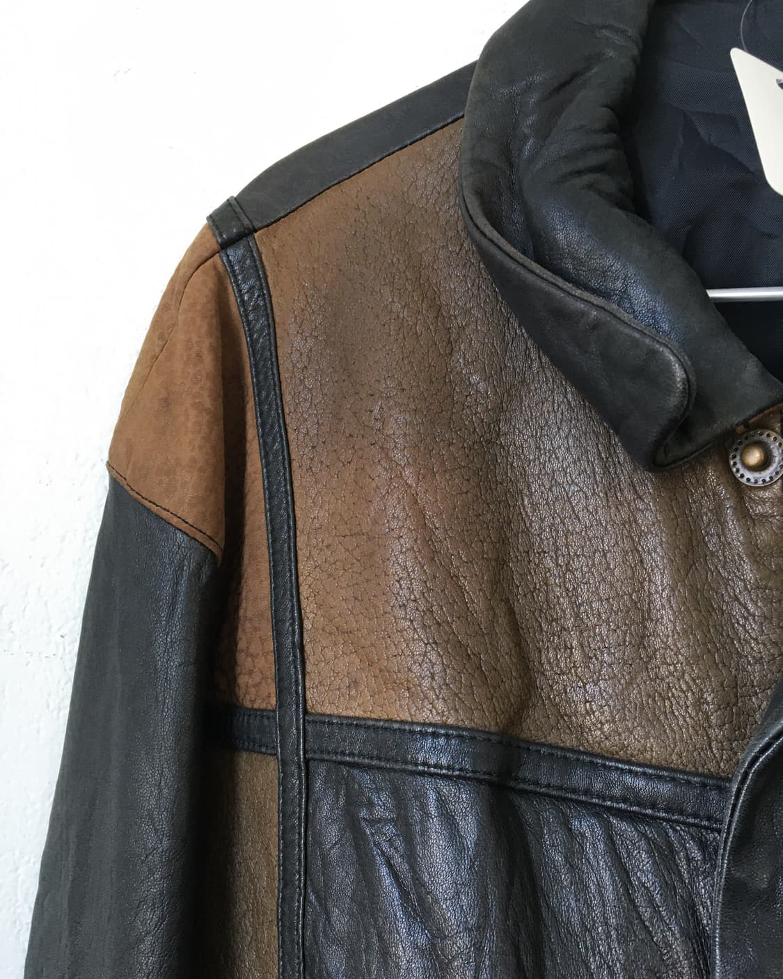 Patch work goat leather jacket 상품이미지4
