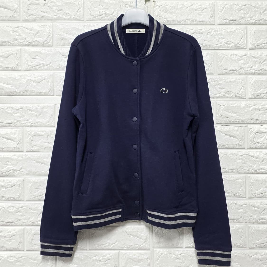 택포// 라코스테 네이비 바시티 자켓 95 상품이미지1