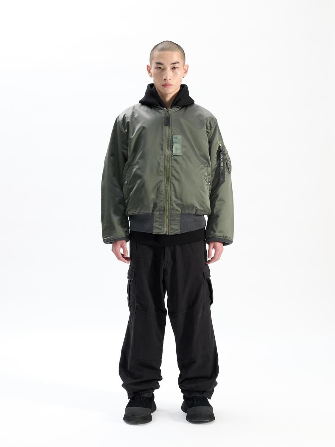 알파인더스트리 1960s MA-1 필드그레이 L사이즈 상품이미지8