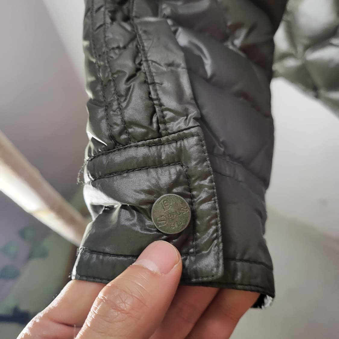 리바이스 퀄팅 패딩 자켓 (M) 상품이미지6