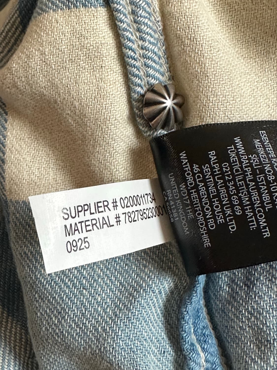 RRL 트윌 웨스턴 셔츠 새상품 M사이즈 상품이미지9