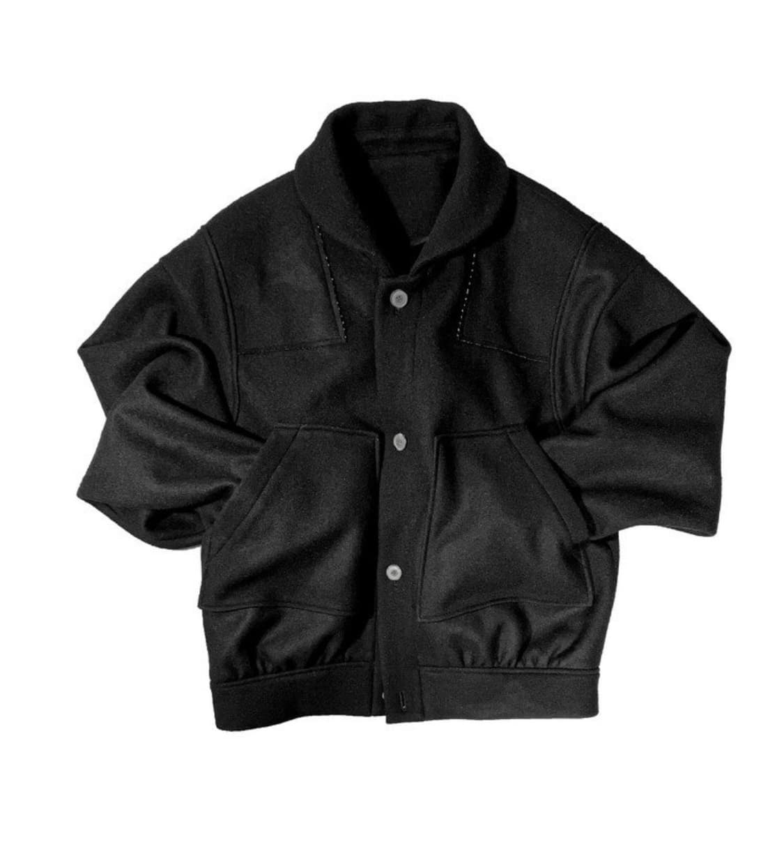 rbu 멜튼 울 블루종 블랙 1 상품이미지1