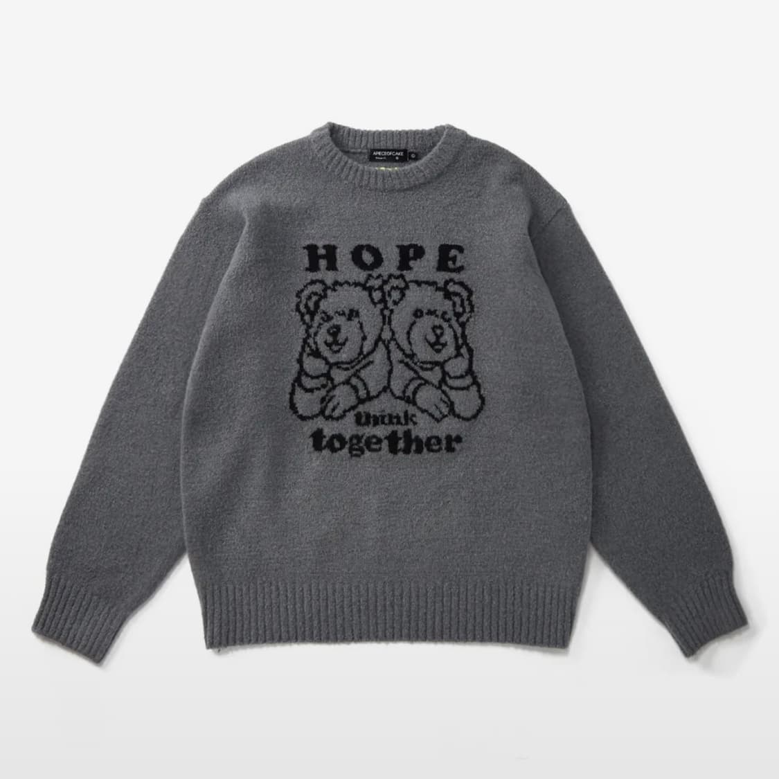 [어피스오브케이크] 그레이 니트 L 상품이미지1