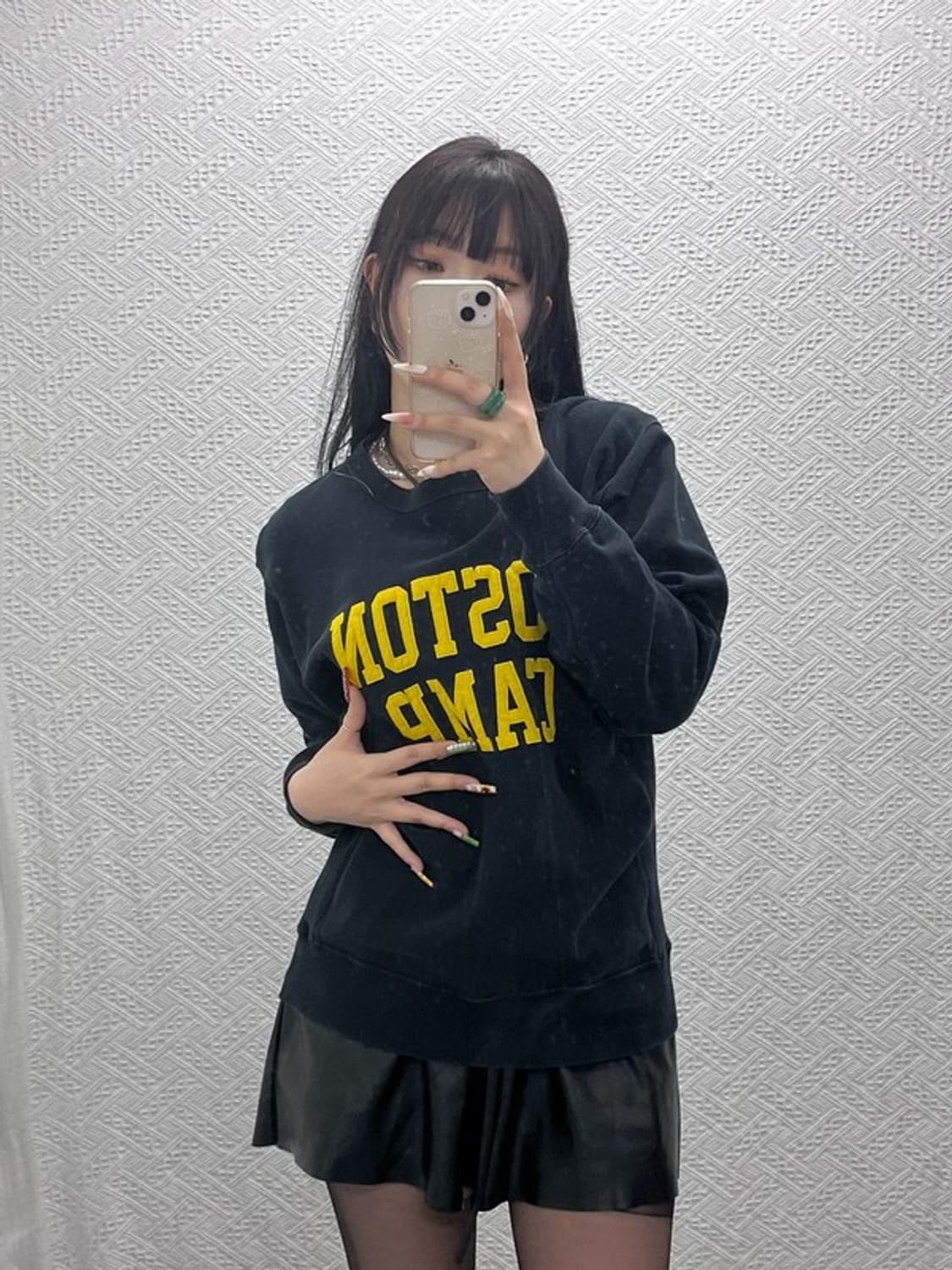 챔피온 리버스위브 보스턴캠프 레터링 맨투맨 M C09435 상품이미지1