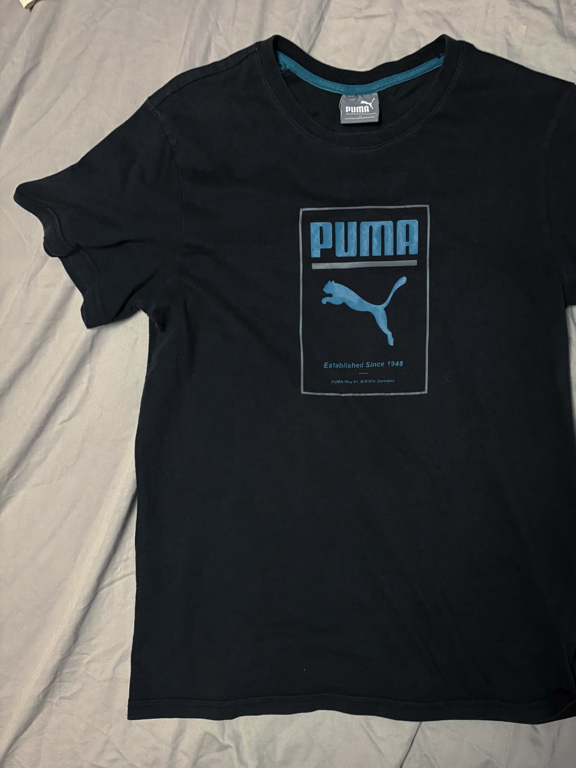 [M] 퓨마(Puma) 아카이브 박스 로고 반팔 티셔츠 블랙 상품이미지3