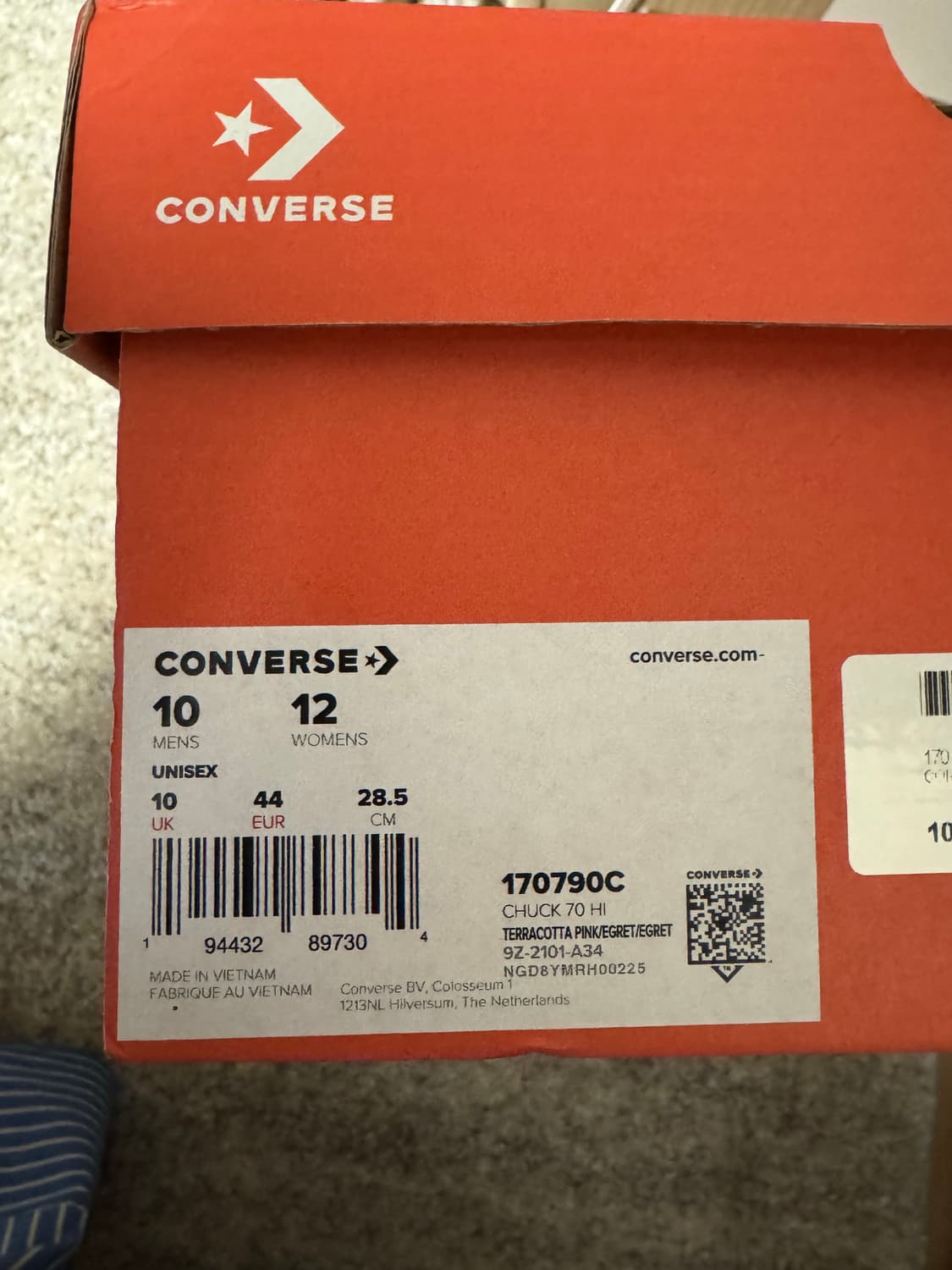 컨버스 테라코타 핑크 새상품 285 상품이미지2