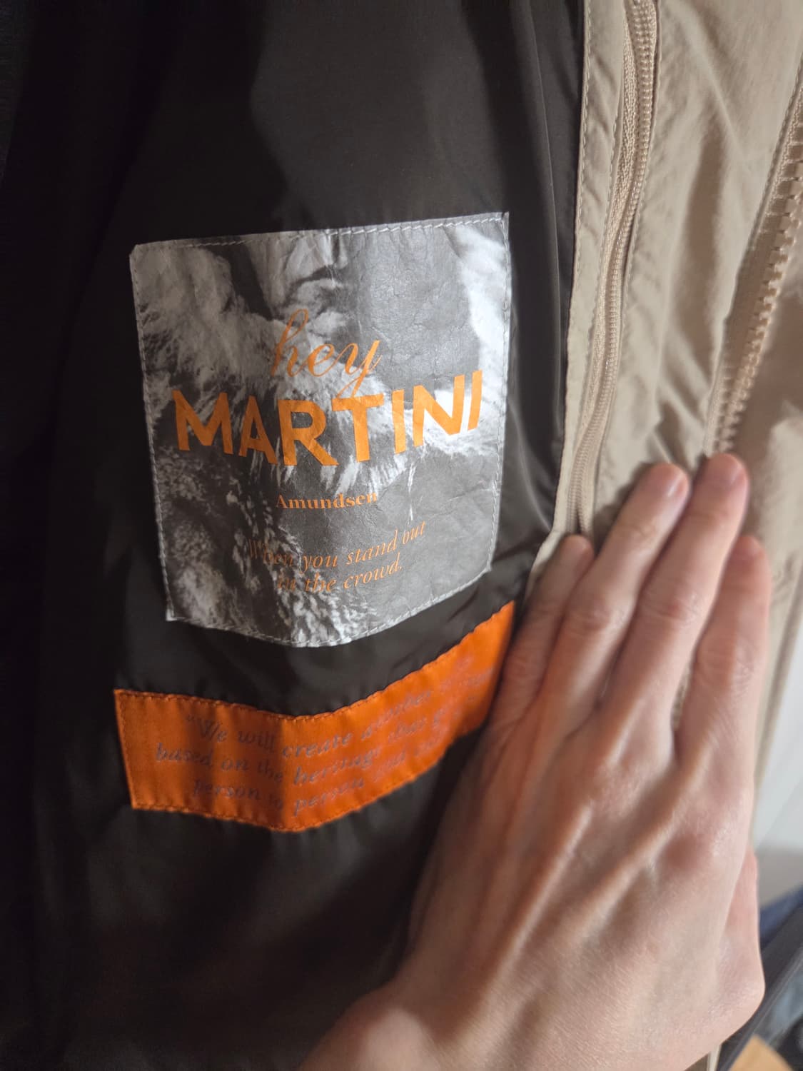 헤이마티니 베이지 카라코람 패딩 파카 상품이미지3