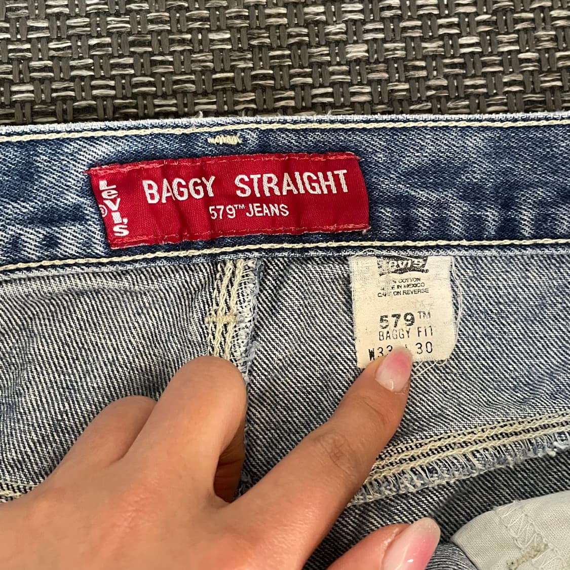 (33) 리바이스579 중청 배기 스트레이트 상품이미지4