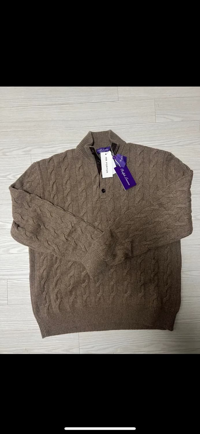 랄프로렌 퍼플라벨 캐시미어100%케이블 모크넥 이진욱 김우빈 쿠치넬리 상품이미지4