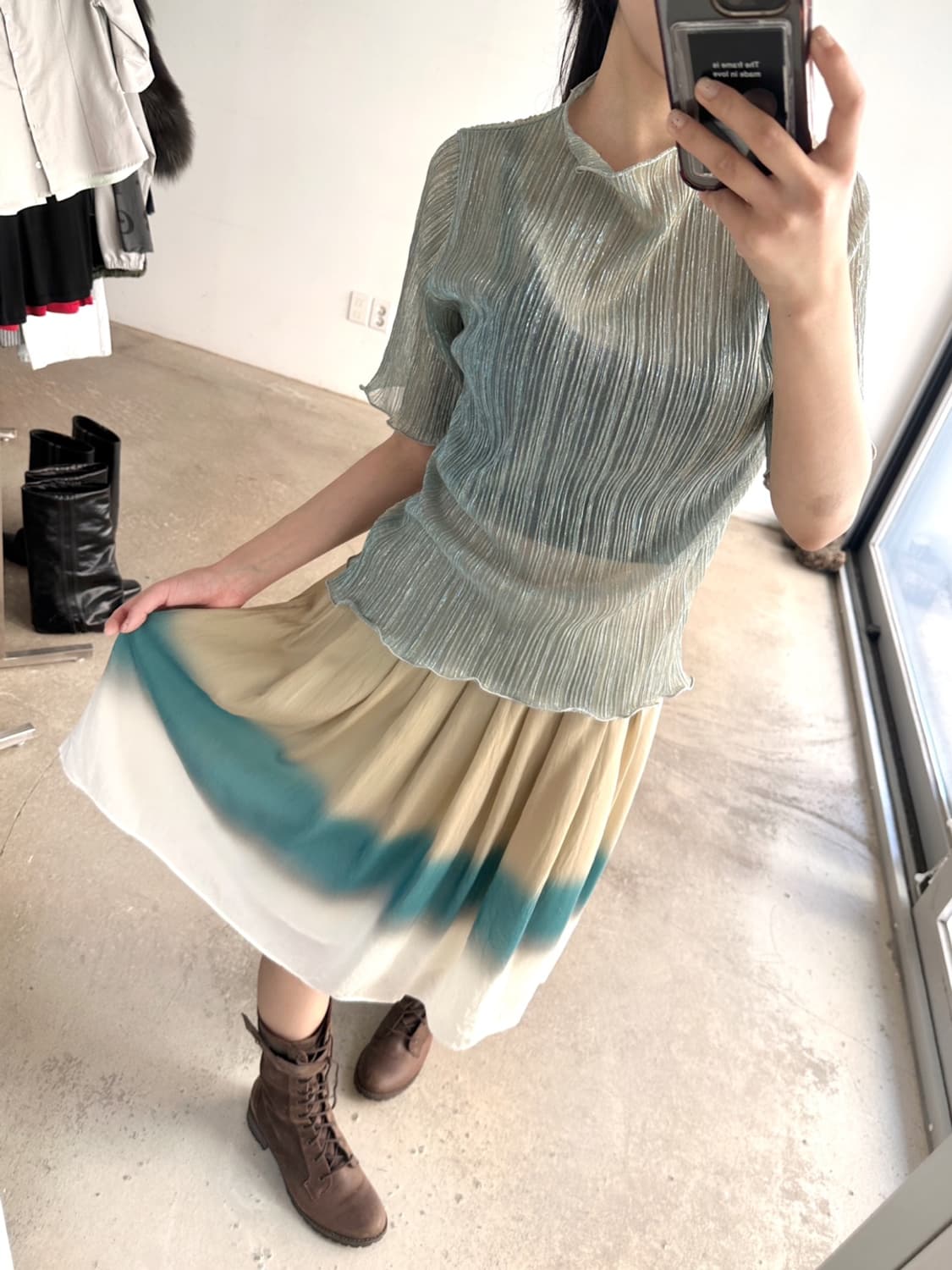 Sand gradation ocean skirt 상품이미지8