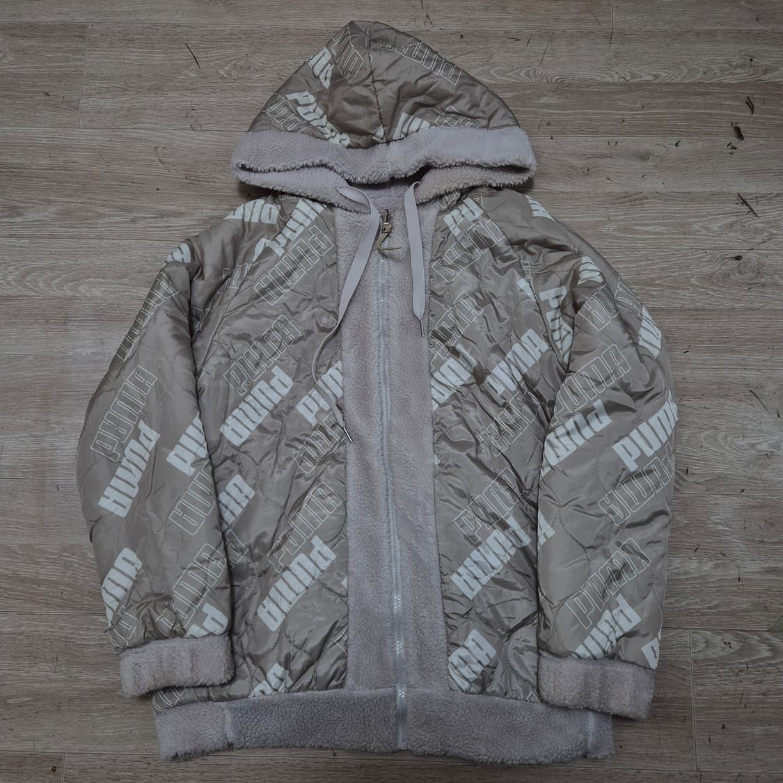 푸마 쉐르파 리버시블 후드 플리스 후리스 자켓 S(90) 상품이미지5