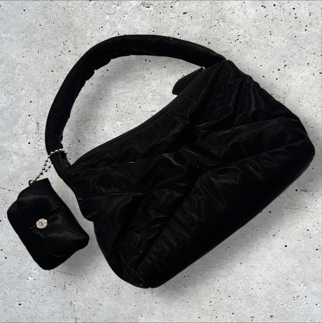 분크 오르빗 블랙 퀼팅 숄더백 + 미니 파우치 세트 상품이미지2