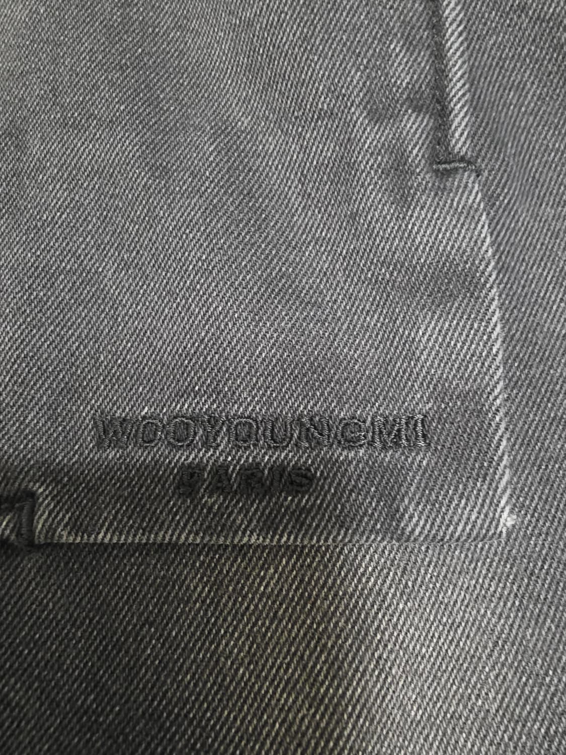 우영미 블랙 데님 셔츠 자켓 48 100-105사이즈 상품이미지3