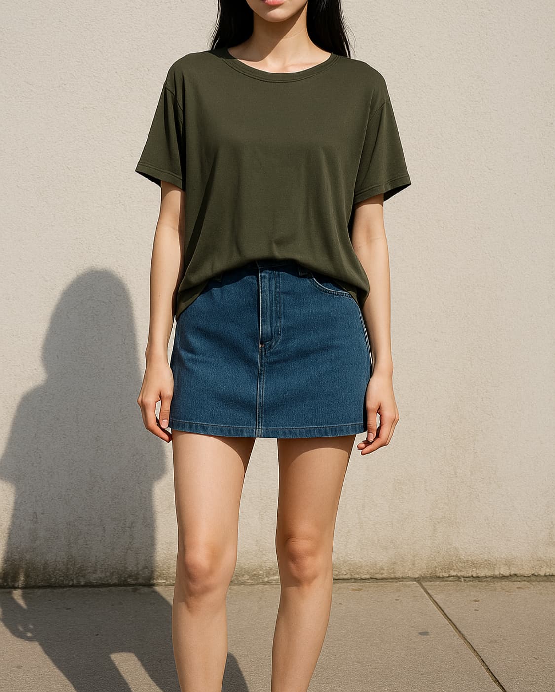 띠어리 Theory 올리브그린 실크 반팔_S 상품이미지1