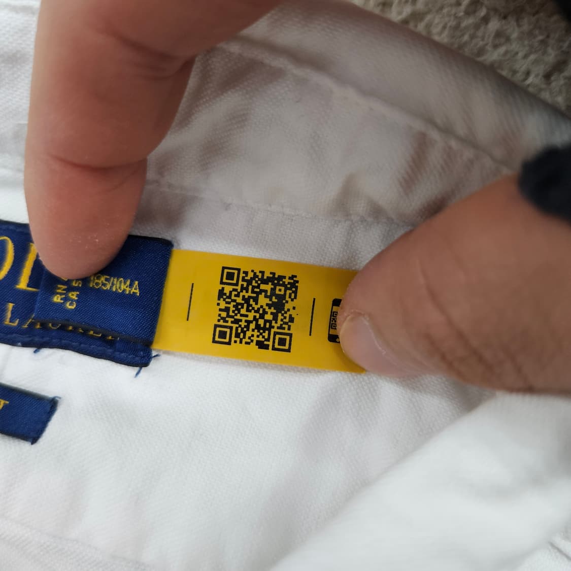 폴로 랄프 로렌 신형 QR 옥스포드 화이트 셔츠 XL 상품이미지5