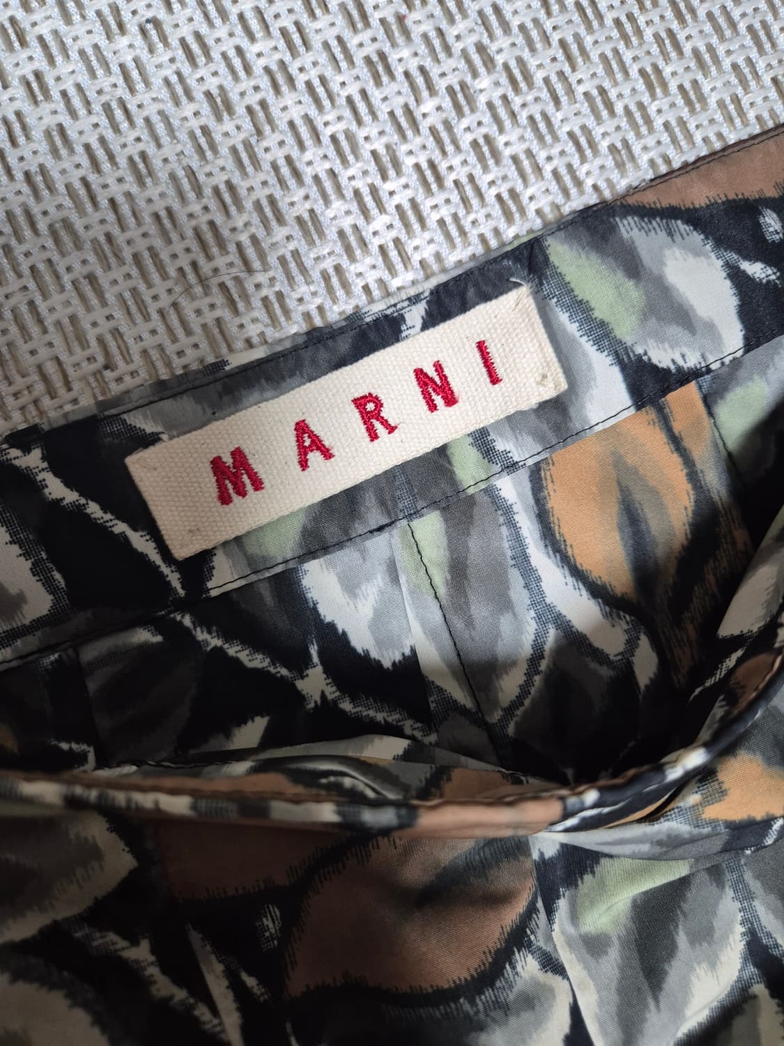 (정품) 마르니 플라워 스커트 패턴  플리츠 스커트 38 상품이미지4