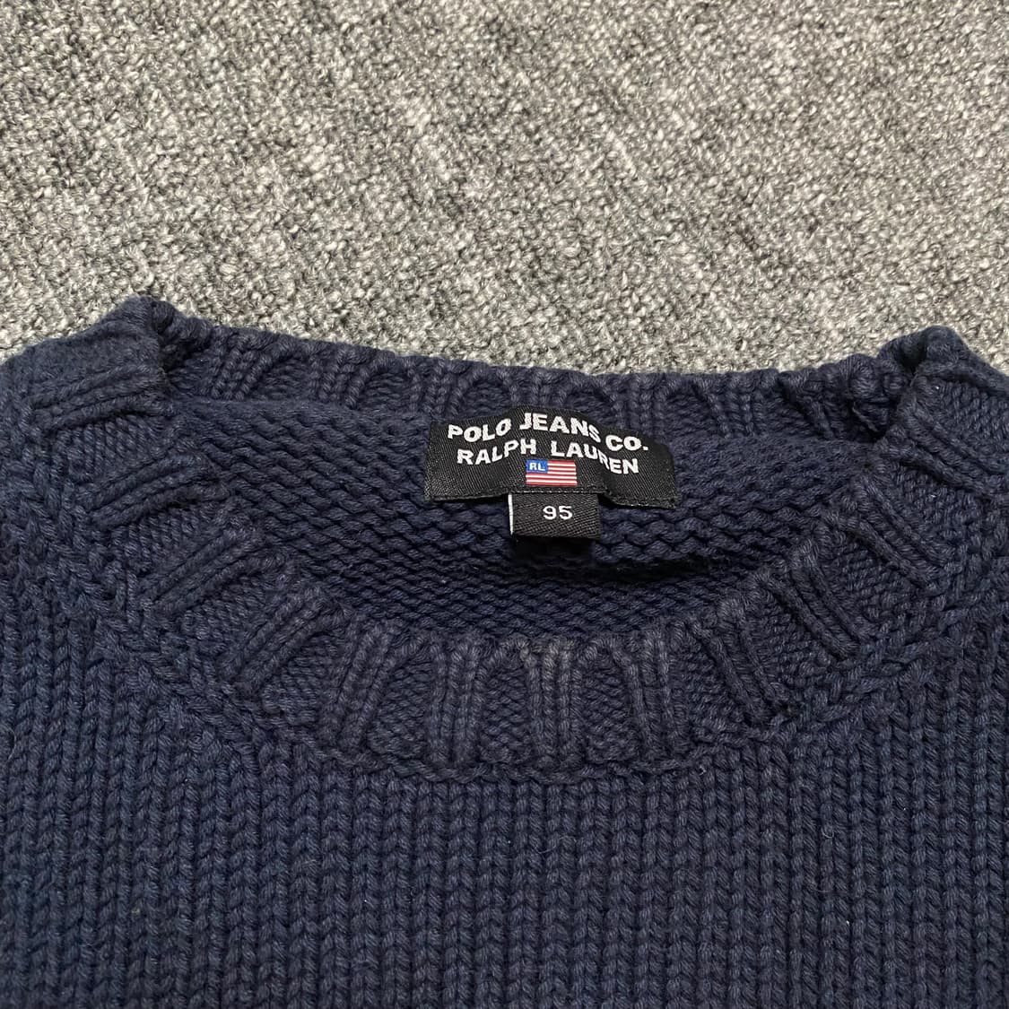 🌊Polo jeans 성조기 heavy cotton knit 상품이미지4