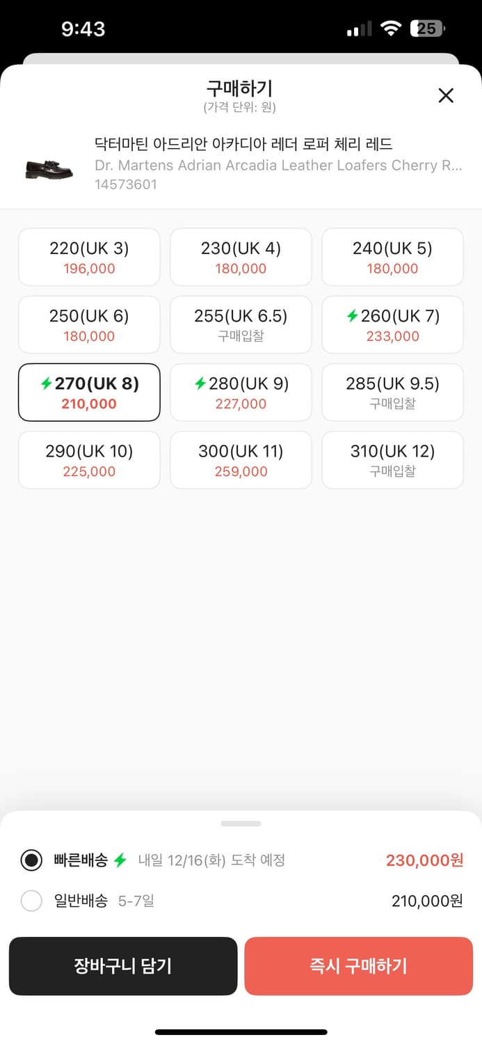 닥터마틴 아드리안 레더 로퍼 체리레드 상품이미지2