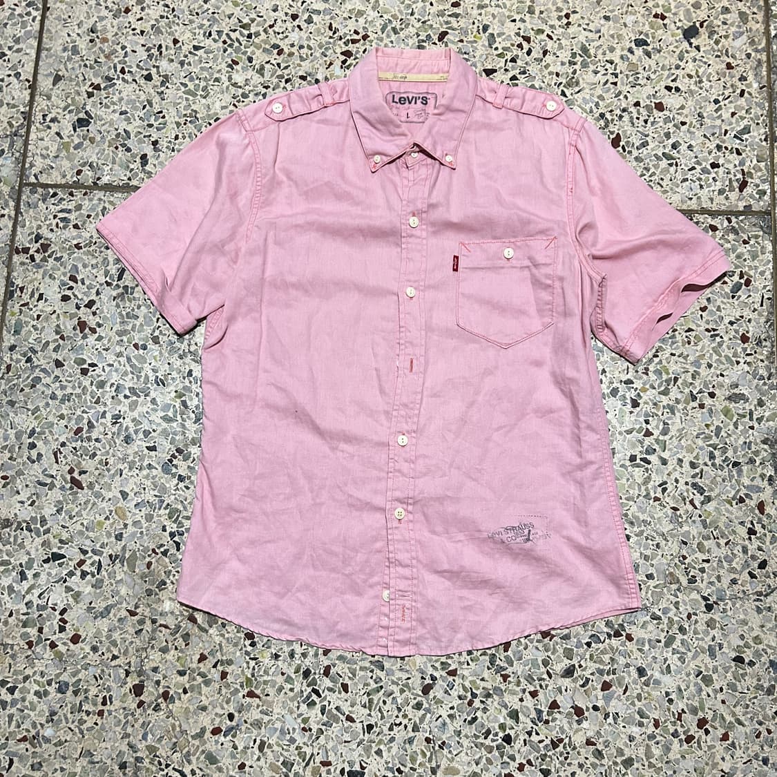 리바이스(Levis) 핑크 웨스턴 셔츠 상품이미지1