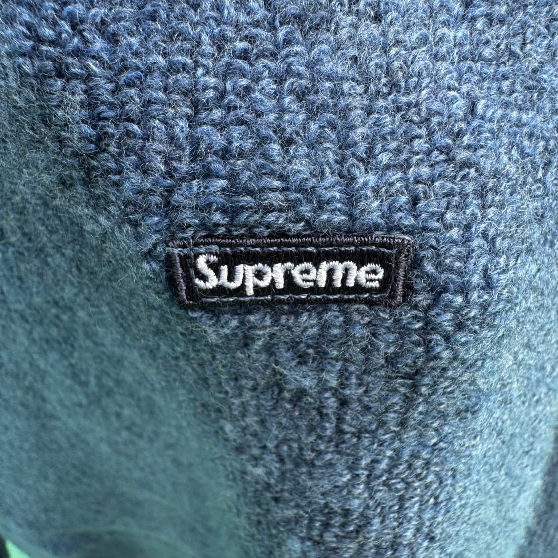 Supreme 테리 스몰 박스로고 스웨터 블루 m 새상품급 상품이미지5