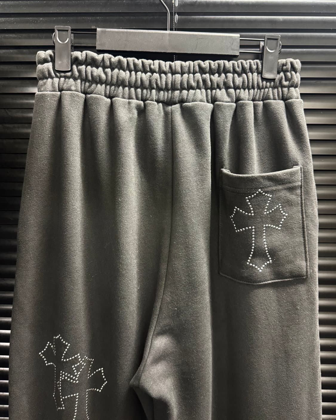 락케이크 큐빅 십자가 스웻 팬츠 스트링 조거 와이드 펑크 갸루 로리걸 M 상품이미지4