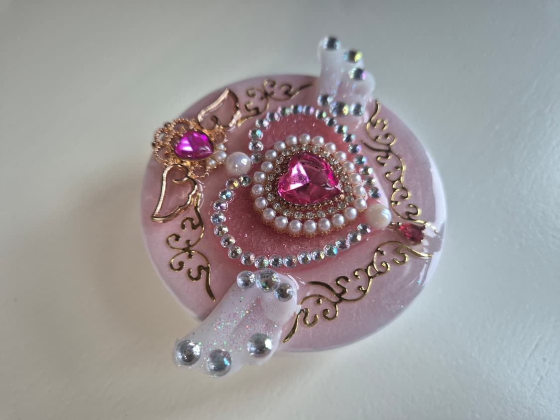 핸드메이드 )웨딩피치 세일러문 마법소녀쿠션팩트케이스 상품이미지3