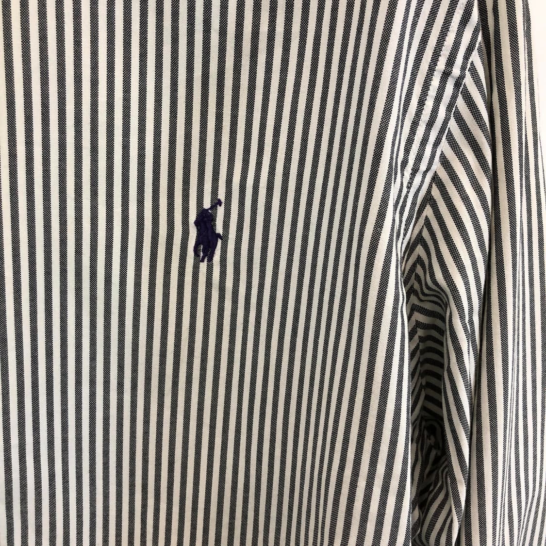 폴로 랄프로렌 상위라인 스트라이프셔츠 32/33 그레이 상품이미지2