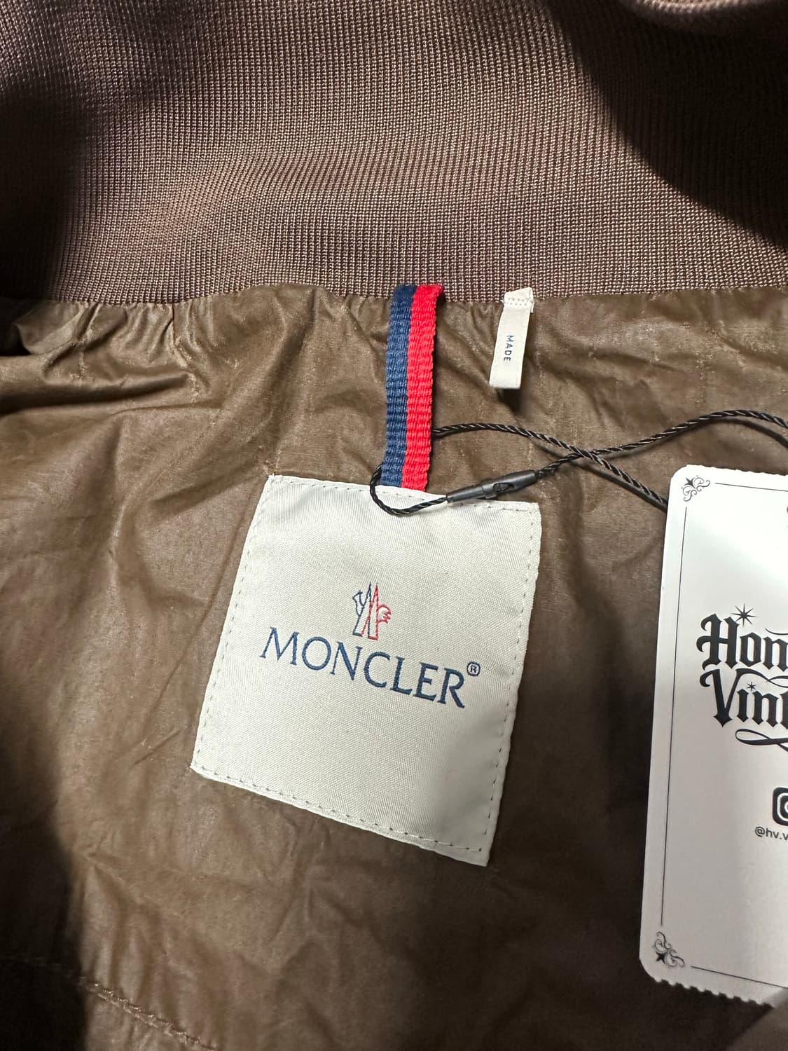 몽클레어 몽클레르 투웨이 나일론 카키브라운배색 바람막이 상품이미지4