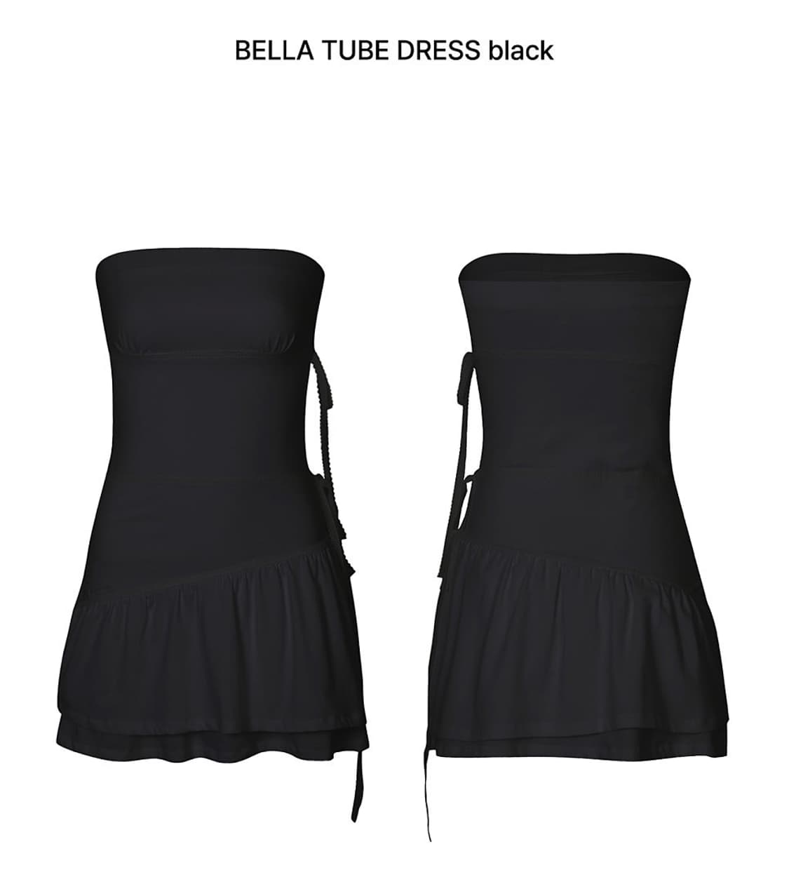 BELLA TUBE DRESS black (텍달린 새상품) 상품이미지1
