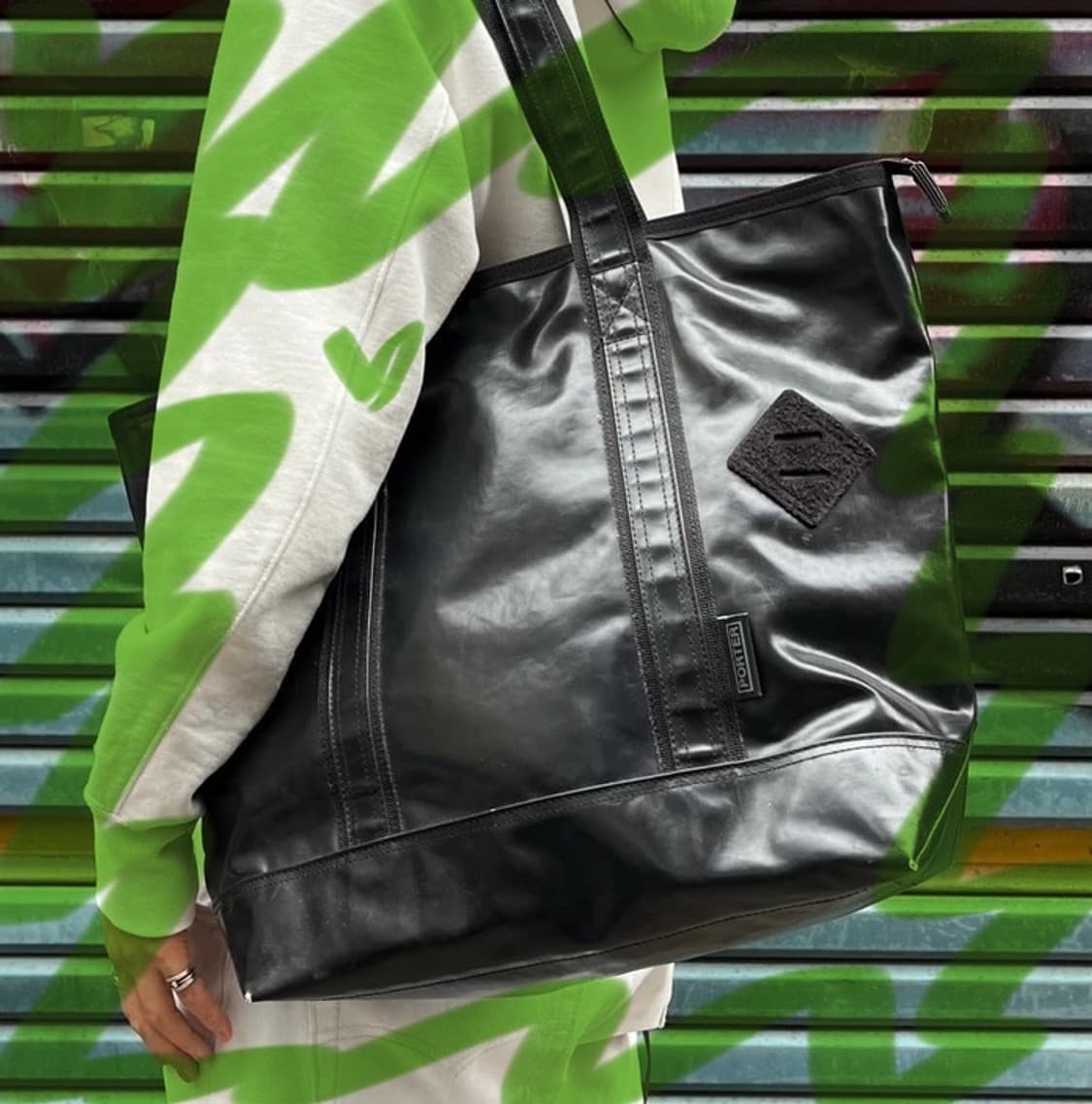 (os) 포터 잼 토트백 블랙 상품이미지3