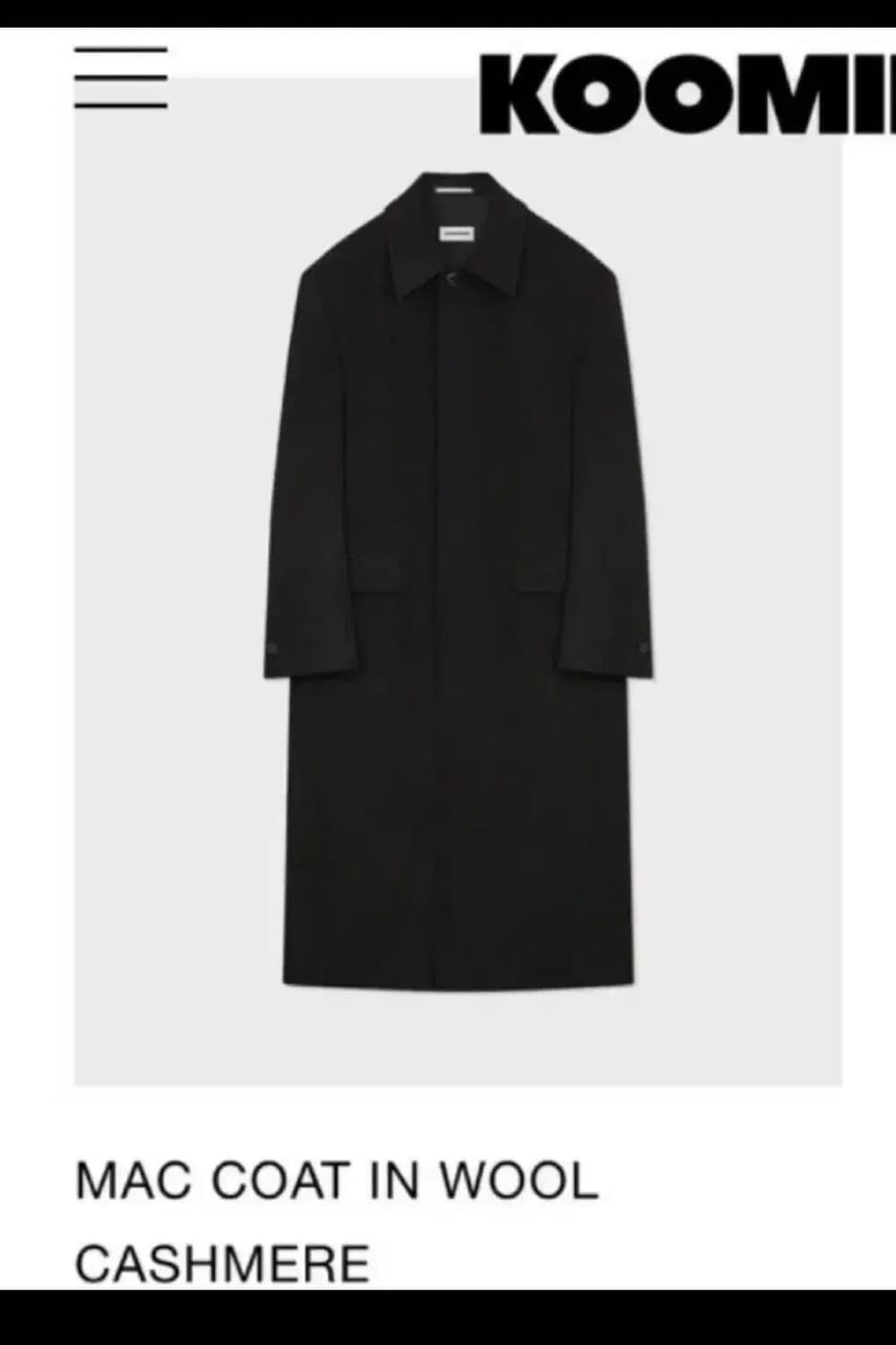 구민성 맥코트 블랙 L 상품이미지1