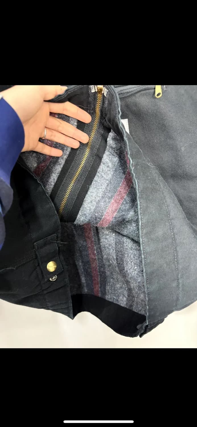 칼하트 j01 디트로이드 워크자켓 블랙 H2508 상품이미지5