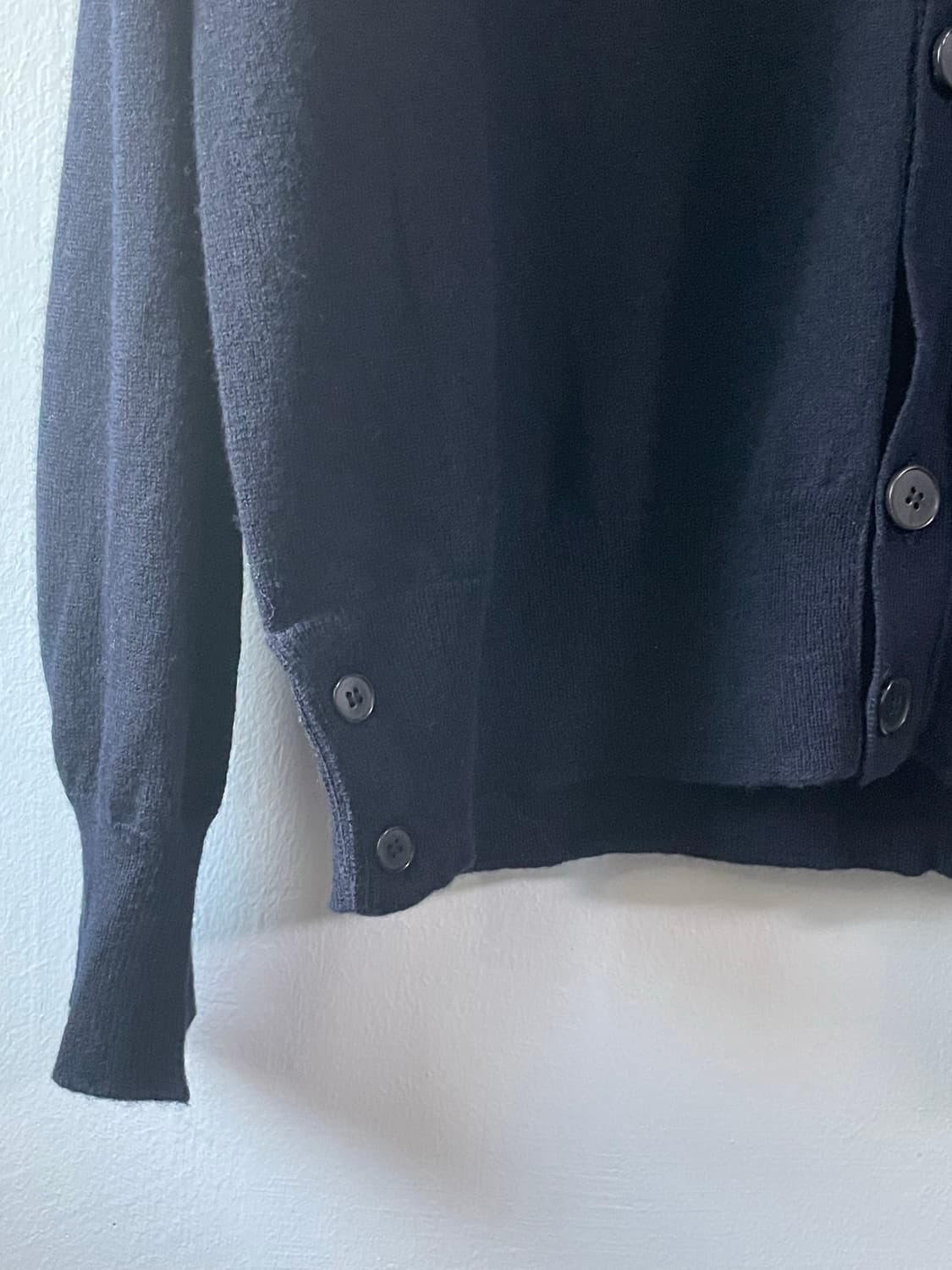 LEIMAN 프리미엄 메리노울100 가디건 네이비 새상품 상품이미지5