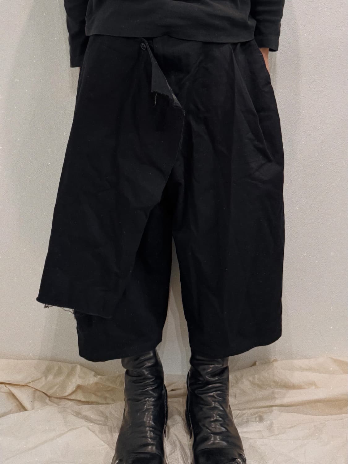 요지야마모토 20aw 랩 레이어드 하카마 팬츠 상품이미지1