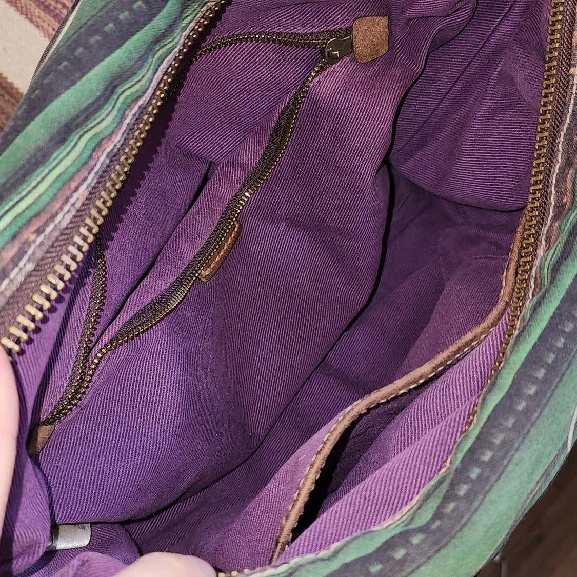 90s 폴스미스 메신져백 캔버스 레더 카페 프린팅 상품이미지7