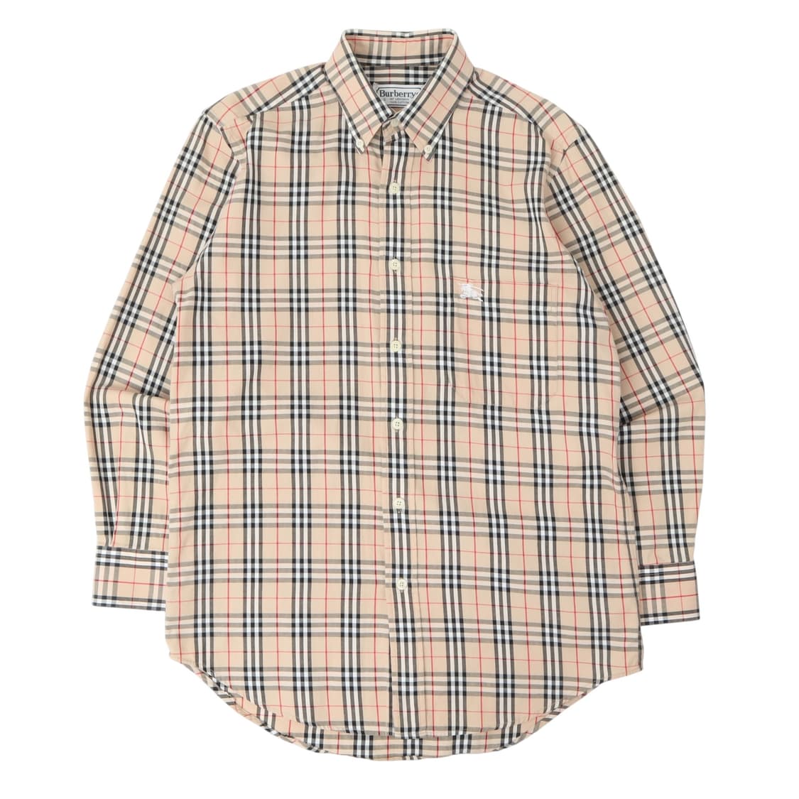 버버리 베이지 노바체크 포켓 로고 셔츠 상품이미지1