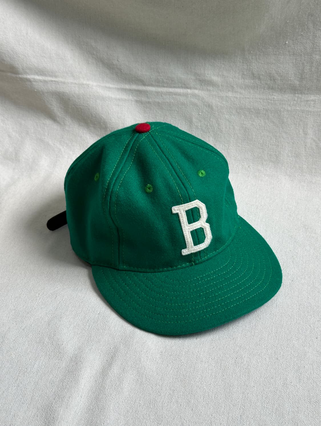 이벳필드 Made in USA 브라운즈빌 차로스 레더 스트랩 울 볼캡 상품이미지1
