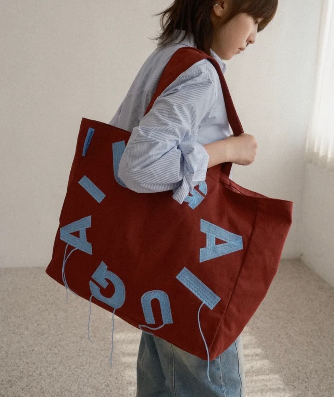 IUGA Big Shopper Bag ( 버건디 ) 상품이미지2