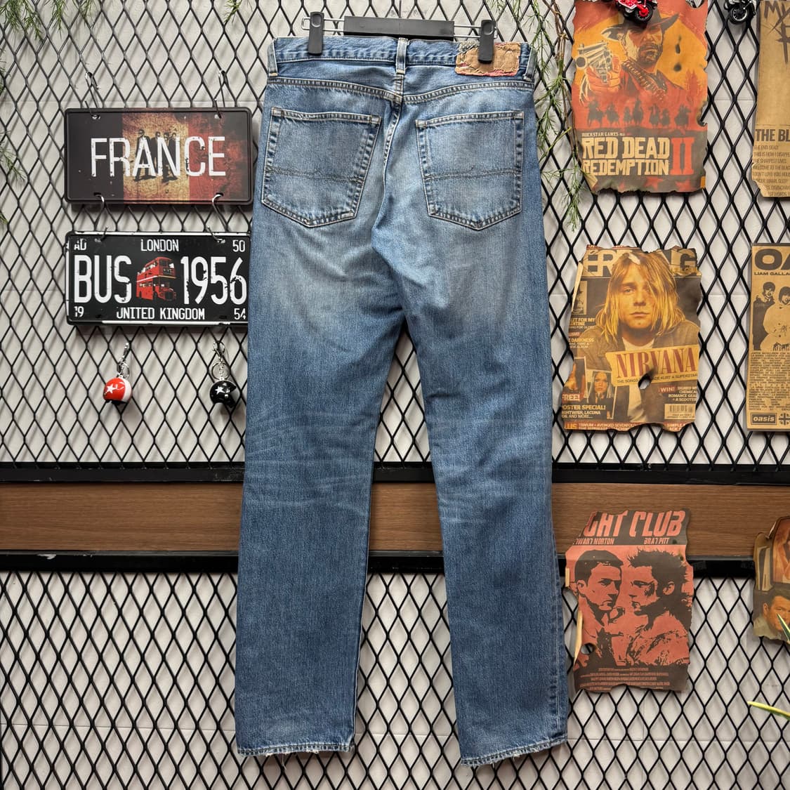 데님 앤 서플라이 랄프로렌 데님 팬츠 후면 패치 포인트 연청 상품이미지2