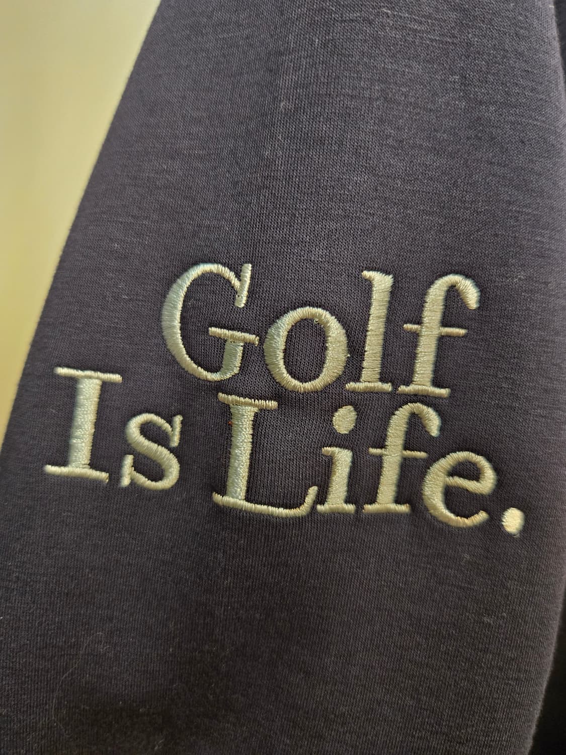 말본 골프 (MALBON GOLF) 네이비 배색 맨투맨 티셔츠  상품이미지4