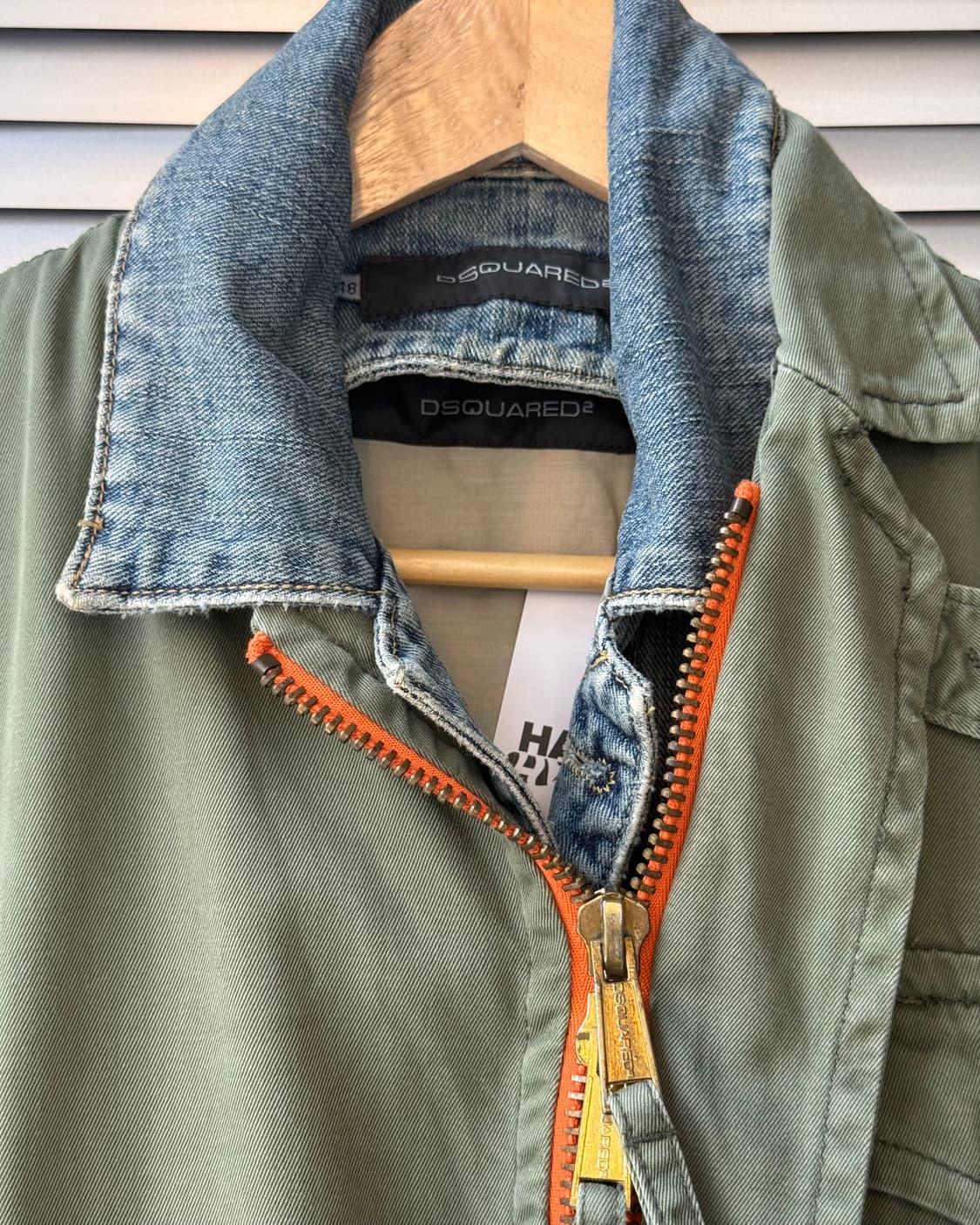 Dsquared2 05SS denim layered military자켓 상품이미지6