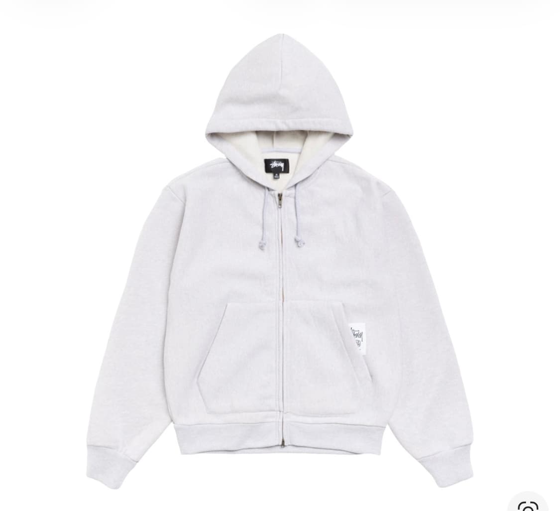 스투시 패치 니트 후드 집업 애쉬 헤더 M 상품이미지1