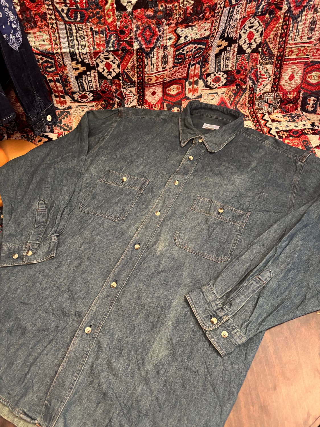 Converse 90s Classic indigo denim shirt 상품이미지1