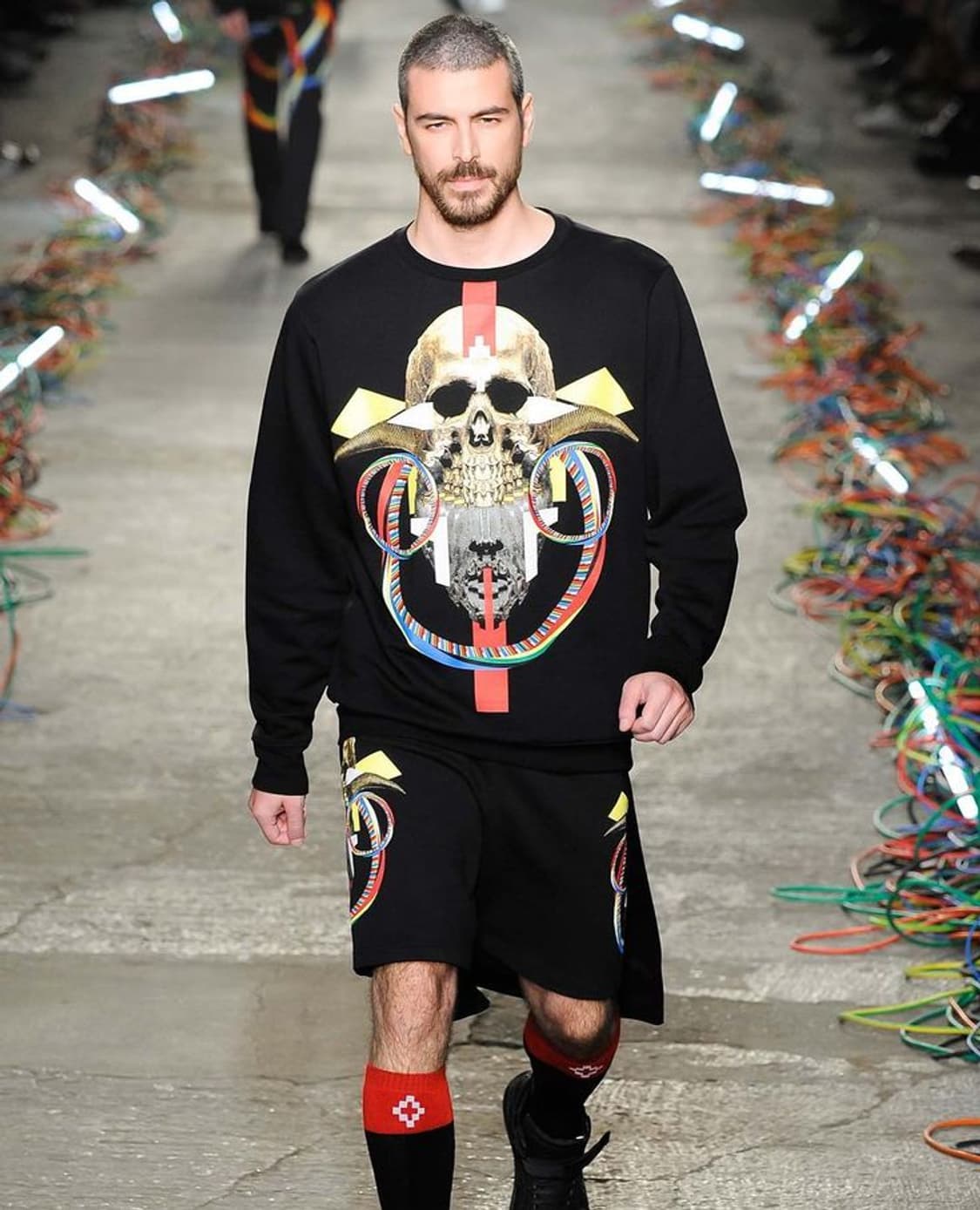 MARCELO BURLON 마르셀로 불론 스컬 프린팅 맨투맨 상품이미지1